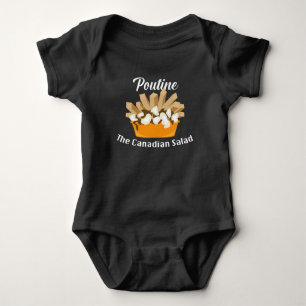 Poutine, The Canadian Salad - Baby Jersey Bodysuit Strampler