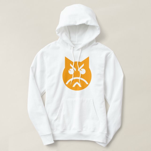 Pouting Emoji Cat Hoodie (Design vorne)