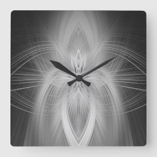 Pouting Pleasure Quadratische Wanduhr