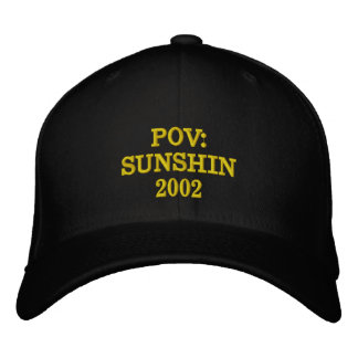 POV SUNSHIN 2002 Embroidered Black  Bestickte Baseballkappe