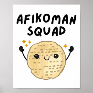 Pover Afikoman Squad Niedlich Pesach Kleinkind Kin Poster