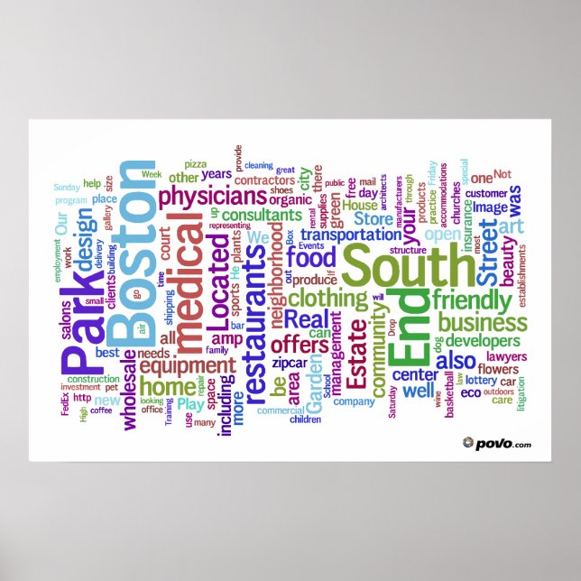 Povo.com South End Poster (Vorne)
