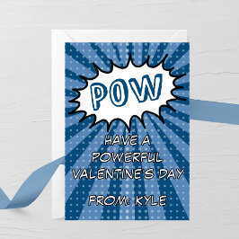 POW-Comic-Book-Valentinstagskarte Mitteilungskarte
