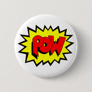 POW - Comic Buch Pop Kunst Button