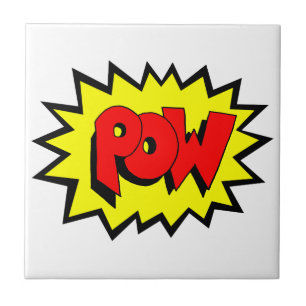 POW - Comic Buch Pop Kunst Fliese