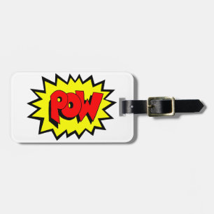 POW - Comic Buch Pop Kunst Gepäckanhänger