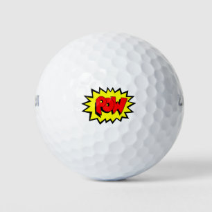 POW - Comic Buch Pop Kunst Golfball
