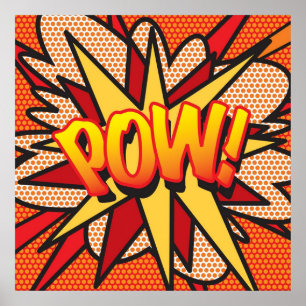 POW Comic Buch Pop Kunst, Mode Poster