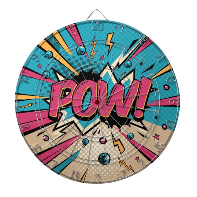 Pow-Comic Dartscheibe (vorne)