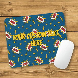 Pow Comic-Sound-Effektmuster Mousepad