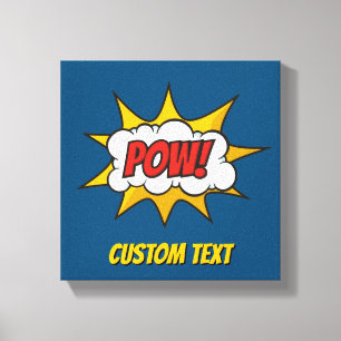 Pow Comic-Soundeffekt Leinwanddruck
