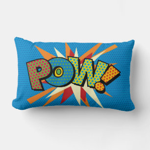 POW Fun Retro Comic Pop Kunst, Dichtung und Musik Lendenkissen