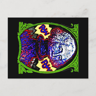 POW! Geld bläst POSTCARD auf Postkarte