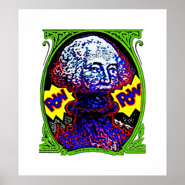 POW! Geld bläst POSTER Weißer Hintergrund billig (Vorne)