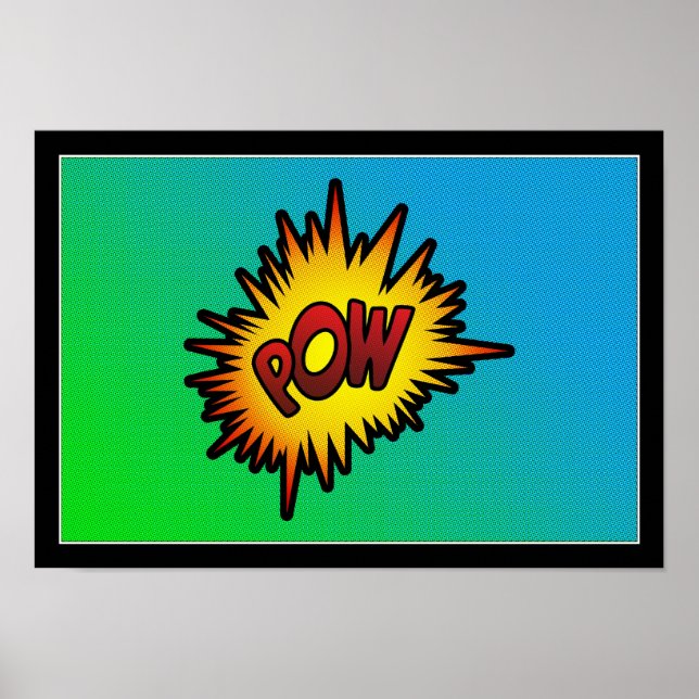POW Halftone Poster (Vorne)