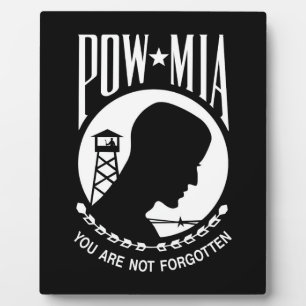 POW MIA: Amerikanische Militärhelden Gefangene des Fotoplatte