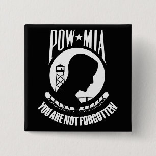 POW-MIA-Flagge Button