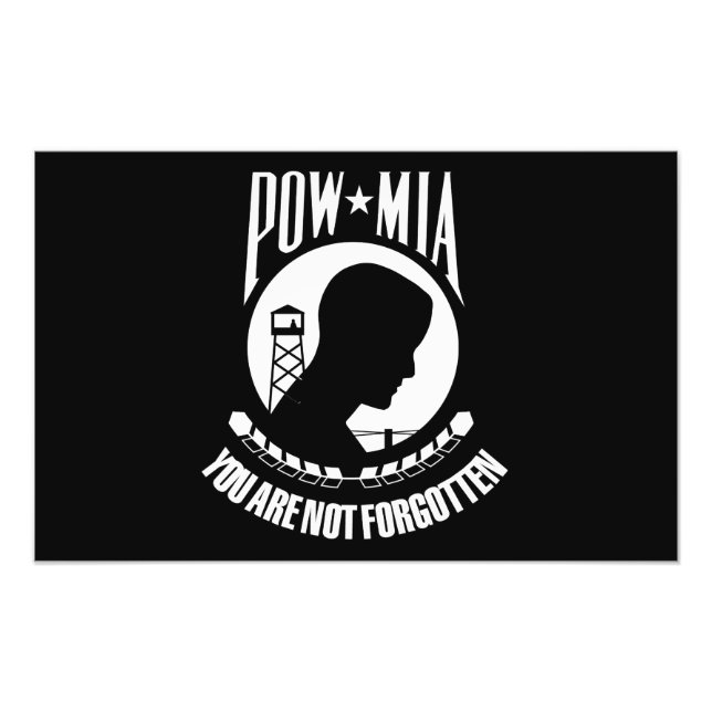 POW-MIA-Flagge Fotodruck (Vorne)