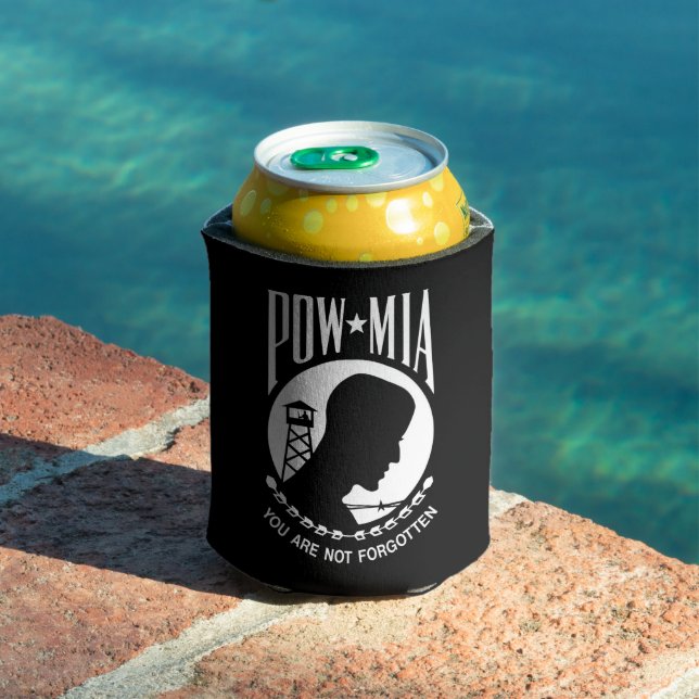 POW-MIA-Flagge: Vermisste Soldaten des Vietnamkrie Dosenkühler (In Situ Pool)