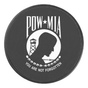 POW-MIA-Flagge: Vermisste Soldaten des Vietnamkrie Eishockey Puck