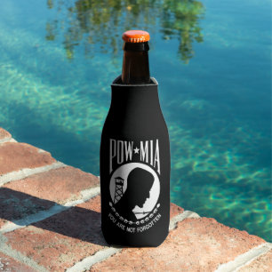 POW-MIA-Flagge: Vermisste Soldaten des Vietnamkrie Flaschenkühler