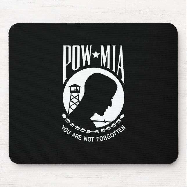 POW-MIA-Flagge: Vermisste Soldaten des Vietnamkrie Mousepad (Vorne)