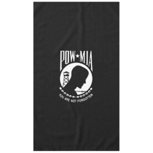 POW-MIA-Flagge: Vermisste Soldaten des Vietnamkrie Tischdecke