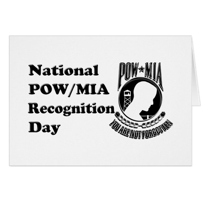 POW/MIA-Gedenktagskarte (Vorderseite (Horizontal))