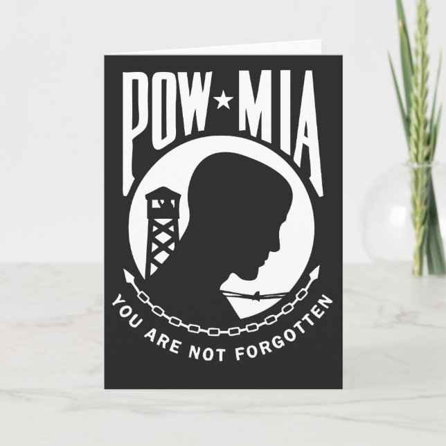 POW MIA Grußkarte Karte (Vorderseite)