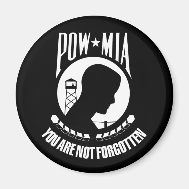POW*MIA-Kennzeichnung Magnet (Vorne)