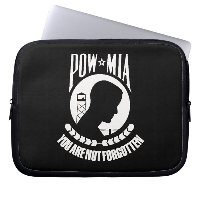 POW MIA Laptop Sleeve" Laptopschutzhülle (Vorderseite)