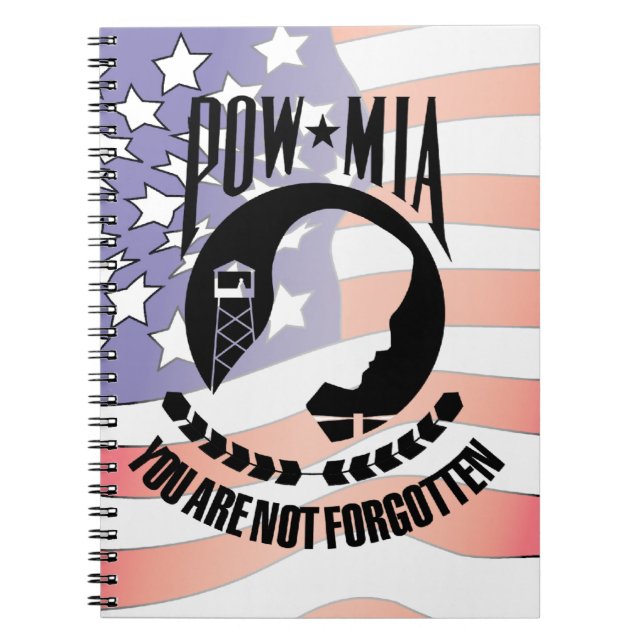 POW - MIA-Notebook Notizblock (Vorderseite)