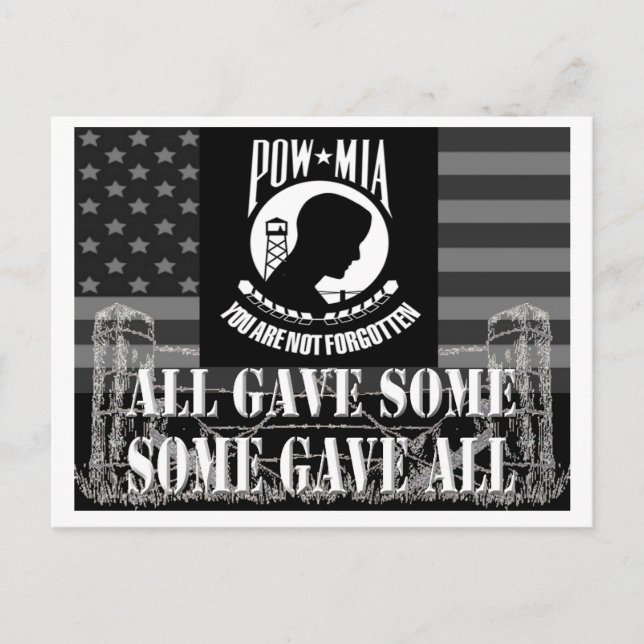 POW-MIA POSTKARTE (Vorderseite)