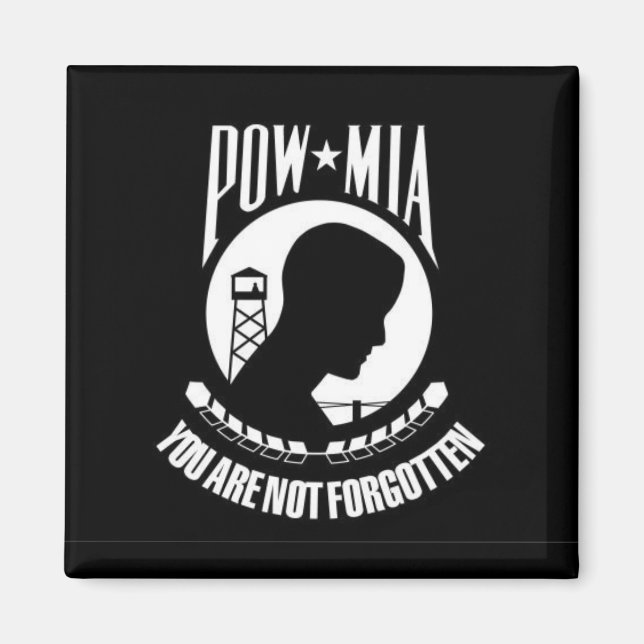 POW*MIA Sie werden nicht vergessen - Magnet (Vorne)