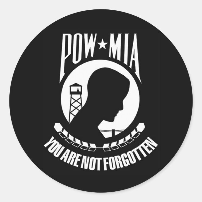 POW MIA Sticker (Vorderseite)