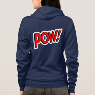 POW! Screwball Graphics Reißverschluss Kapuzenpull Hoodie
