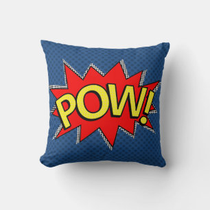 POW! - Superhero Comic Book Buble - Custom BG Kissen