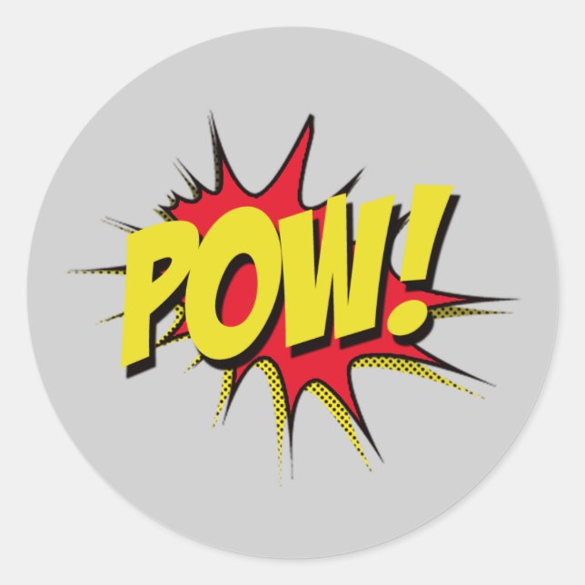 Pow! Superhero Party Stickers (Vorderseite)
