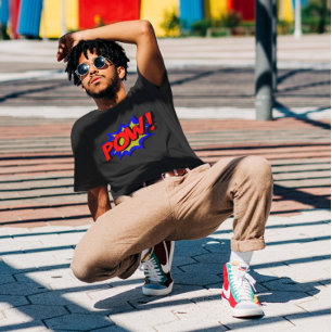 POW! Vintager Pop Art Comic Texteffekt T-Shirt