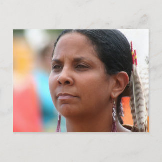 Pow Wow Frau Postkarte