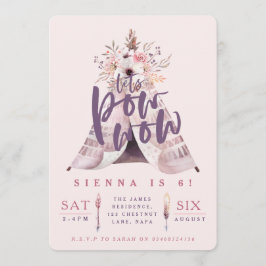 Pow wow zwei Geburtstagsparty einladen Einladung