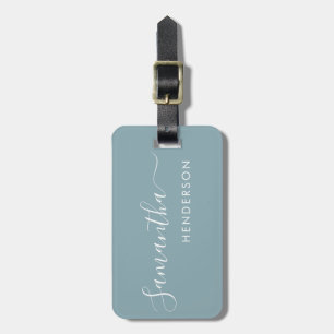Powder Blue Luggage Tags Hochzeitsplan /Gefallen Gepäckanhänger