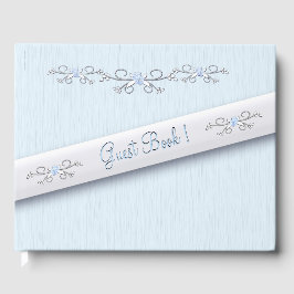 Powder Blue Simplicity Gästebuch