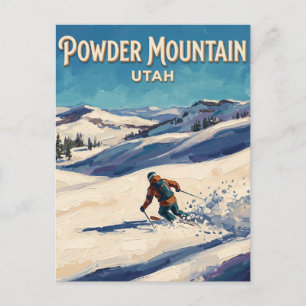Powder Mountain Eden Utah Postkarte