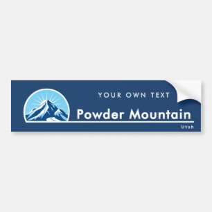 Powder Mountain Utah Ski-Aufkleber Autoaufkleber