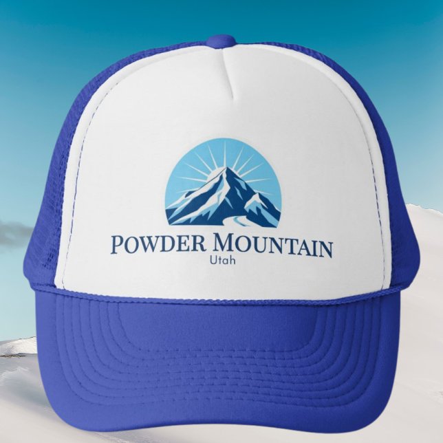 Powder Mountain utah ski resort Hat Truckerkappe (Von Creator hochgeladen)