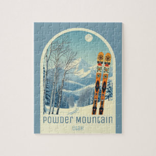 Powder Mountain Utah Skigebiet Spiel Puzzle