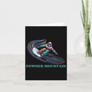 Powder Mountain Utah Snowboarden Karte