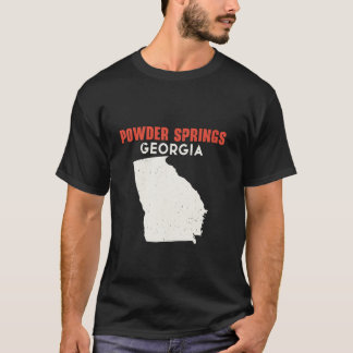 Powder Springs Georgia USA State America Travel Ge T-Shirt