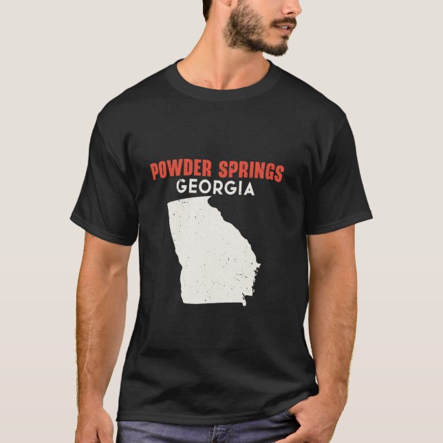 Powder Springs Georgia USA State America Travel Ge T-Shirt (Vorderseite)